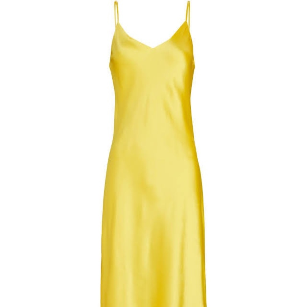 Aritzia Only Slip Dress Yellow Medium